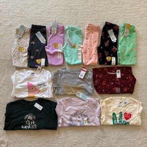 NWT NWoT Cat & Jack Old Navy Gap leggings pants shirts tops lot 4 5 XS 5T 4T